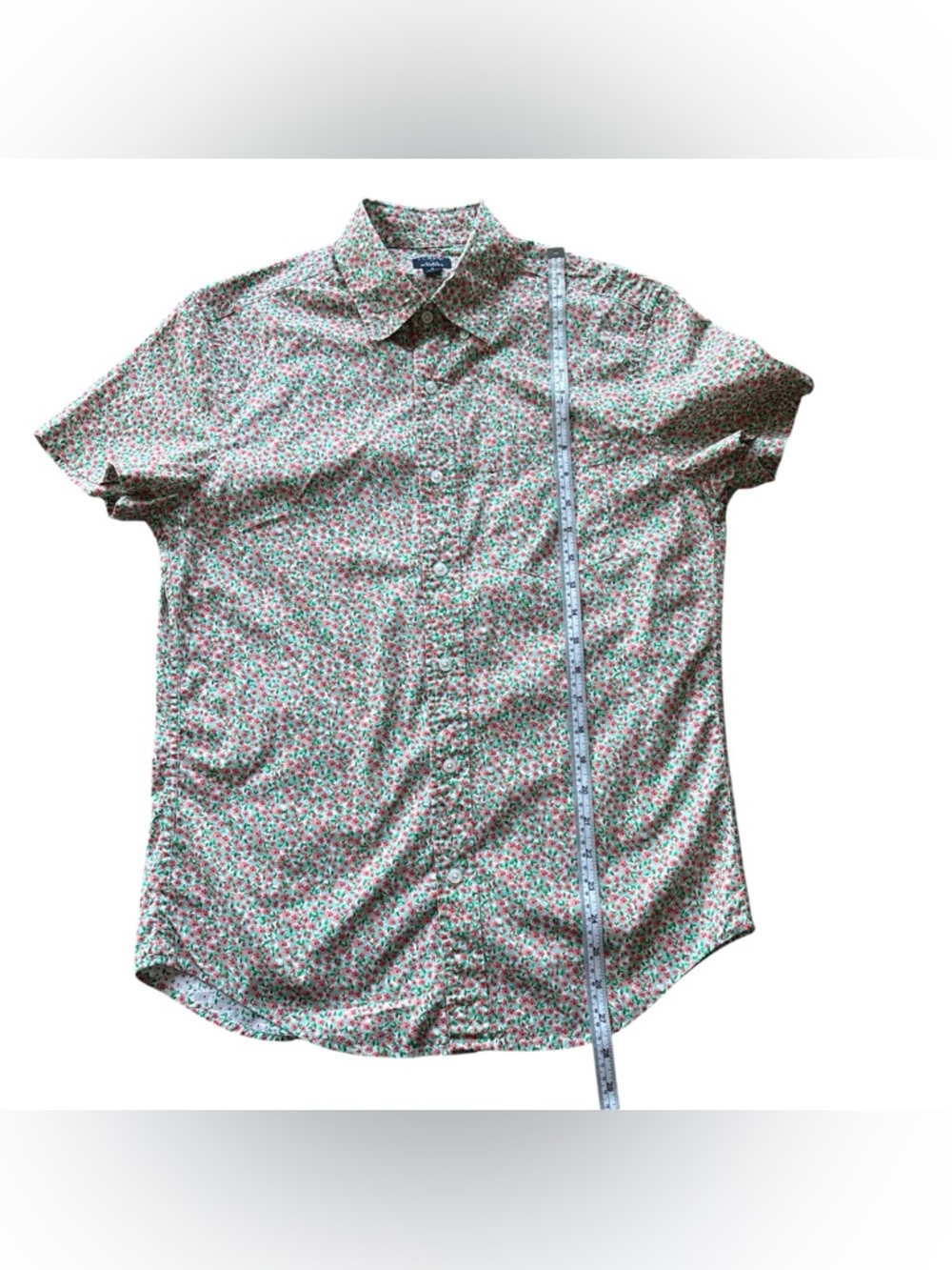 J.Crew Flex Washed Floral Button Down Shirt Mens Small StretchCotton Short Sleev - Picture 7 of 7